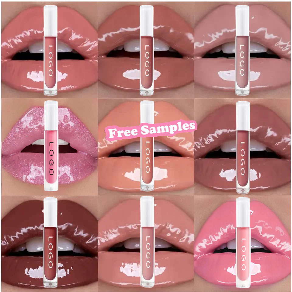 Customized Brand Wholesale Vegan Shiny Lengthy-Lasting Glitter Shimmer Waterproof Lip Gloss