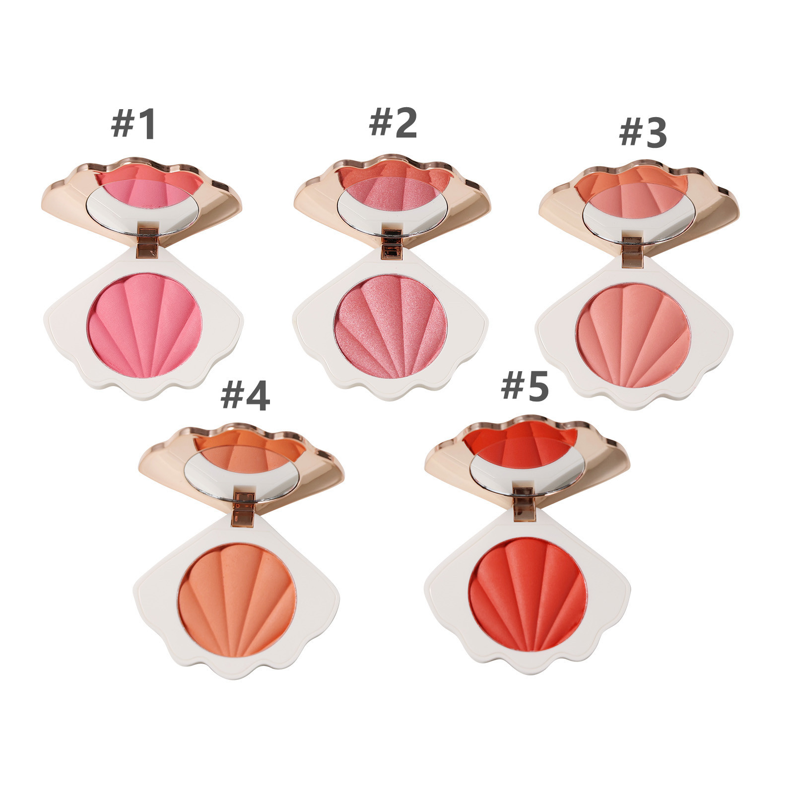 Wholesale Creamy Cheek Shell Blush - Non-public Label Korean Blush Powder Producer - Vegan Rose Orange Blush - OEM Out there